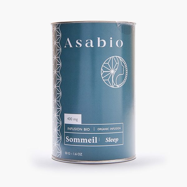 Tisane CBD Sommeil Bio Asabio | Infusion Relaxante pour Nuits Paisibles - 50 g