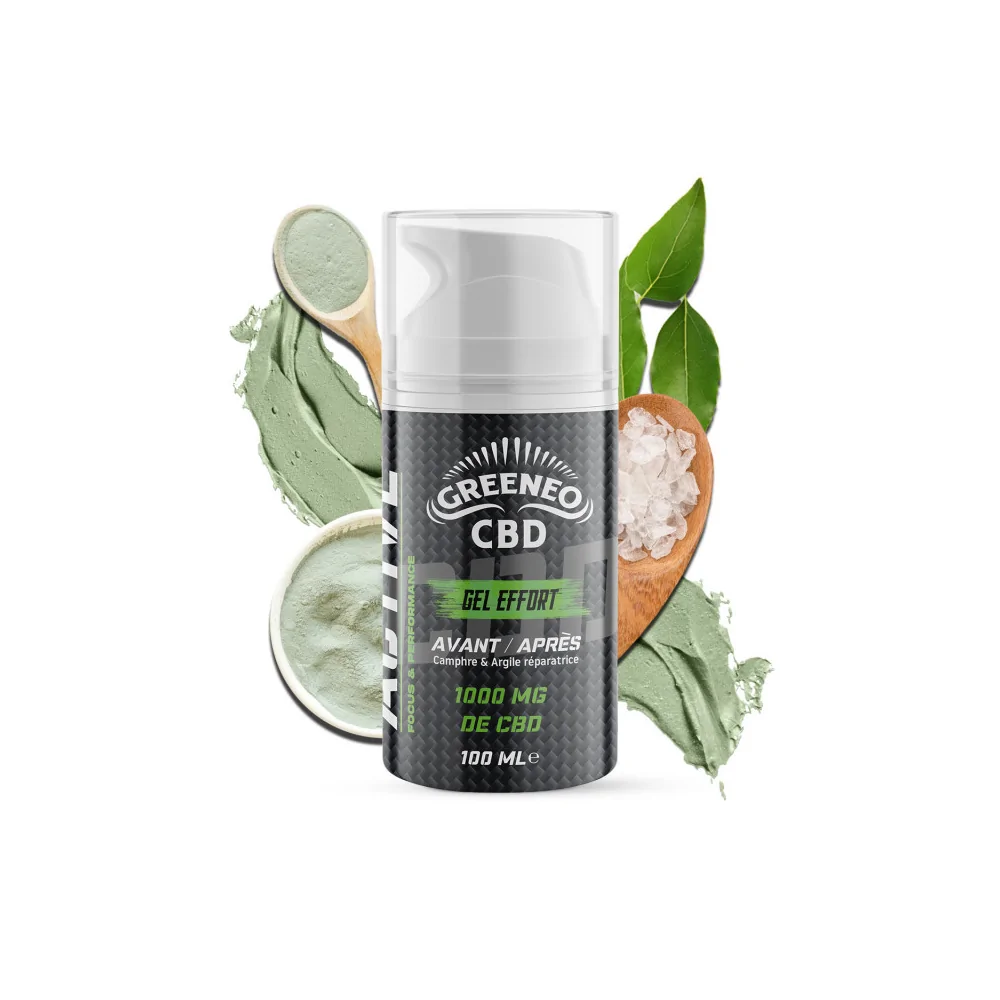 Gel Effort CBD | GREENEO – Préparez et récupérez vos muscles efficacement