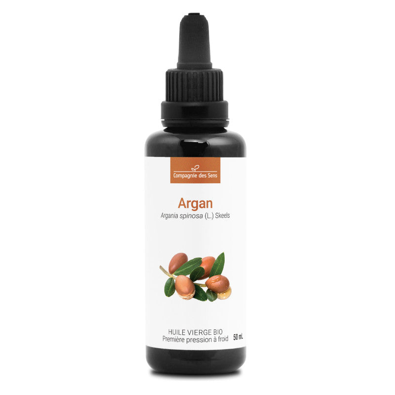 Argan du Maroc - Huile Végétale Vierge BIO - Flacon en Verre - 50mL